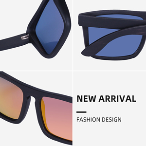 Sunglasses Arrivals Fashion Sunglasses Shades <b>Mirror</b> Flat Top Square Sunglasses <b>Plastic</b> UV 400 Custom Logo New Unisex - Product Image 4