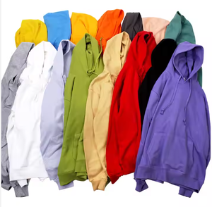 Sudadera con capucha de algodón en blanco con logotipo bordado personalizado de alta calidad para hombre - Product Image 1