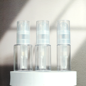 Hochwertige Kunststoff-Kosmetik verpackung Rund-und Zylinderpulver-Sprüh flasche mit Pumpe - Product Image 1