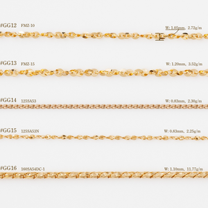 เครื่องประดับแฟชั่นทองญี่ปุ่นสร้อยคอโซ่แบบออกแบบขายส่ง - Product Image 4