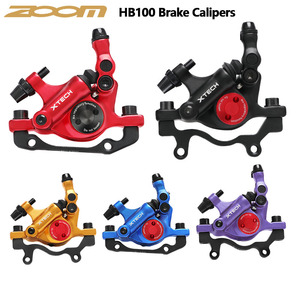 Calipers de Freio Hidráulico ZOOM XTECH HB100 para Bicicleta MTB, Freio Dianteiro e Traseiro em Preto, Vermelho, Dourado, Azul e Roxo - Product Image 2