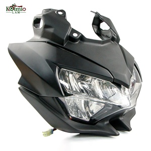 KOLMIO-LAM Fit pour KAWASAKI <span class=keywords><strong>Z650</strong></span> 2020 - <span class=keywords><strong>2023</strong></span> Z 650 phare de moto + capot de tête avant assemblage de phare de carénage de nez supérieur - Product Image 4