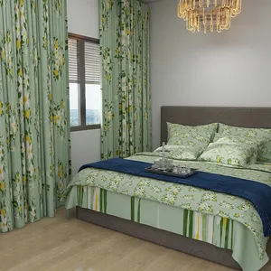 이불 침구 세트 맞춤형 킹/퀸 9pc 침대보 세트 꽃 침대 커버 세트 카펫과 함께 사계절