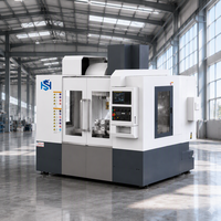 Centre d'usinage vertical CNC haute rigidité pour pièces en acier et aluminium, composants mécaniques et moules