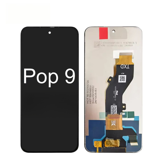 6.67" OEM LCD Touch Screen Replacement for Tecno Pop 9 Mobile Phone with 3-Year Warranty and Compatible Models