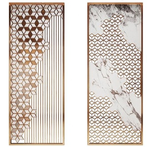 ผนังกั้นกระจกสแตนเลสแบบสั่งทำพิเศษสำหรับล็อบบี้โรงแรมหรู - Product Image 1