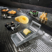 RVS Ananas Ring Snijder Fruit Snijmachine 220V Handmatige Ring Snijapparatuur voor Verwerkingsbedrijven