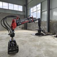 Bossworth camion e trattore montate su legno da silvicoltura caricatore idraulico log crane grua forestale 4.2m/4.7m/5.5m/6.5m