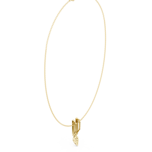 Latest Design Pavé Diamond U Shaped Horseshoe Arch Pendant <b>Necklace</b> Luxury Jewelry for Women Gift for Export Price - Product Image 2