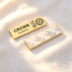 Etiqueta Metálica Grabada Personalizada de Lujo con Adhesivo 3M, Placa Metálica de Aleación de Zinc para Velas Aromáticas - Product Image 2