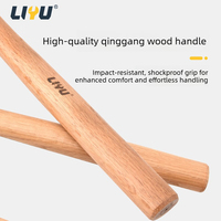 Marteau à tête forgée Liyu LE92318 1LB en acier au carbone, qualité industrielle, pour le travail du bois, l'installation et les usages généraux