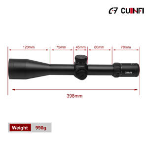 Compra Uno y Obtén Uno Gratis: Mira Telescópica Cuinfi 5-25x56 FFP con Retícula Iluminada y Torreta Zero Stop para Caza y Competición - Product Image 6