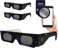 Lunettes d'observation du soleil éclipsant homologuées + Filtre pour téléphone ISO CE, éclipse solaire totale du 12 août 2026, Europe, Espagne, Portugal, France