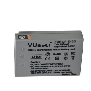 แบตเตอรี่ LP-E12D 680mAh Type-C สำหรับกล้อง Canon EOS M M10 M50 M100 ได้รับการรับรองมาตรฐาน CE RoHS ขายส่งจำนวนมาก คุณภาพพรีเมียม รับประกัน 12 เดือน - Product Image 2