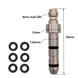 Zimakyfa FP4-Q-<b>S</b> Stainless Steel Fitting with 8mm Fill Nipple or 1/8BSPP Thread for High Pressure Air Charging - Product Image 3