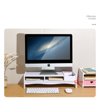 Tiroir de rangement de bureau pour moniteur d'ordinateur pour accessoires de table de bureau