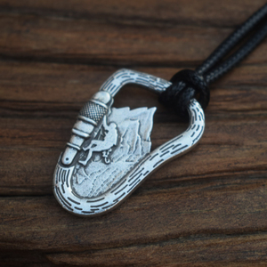 Mosquetão de <span class=keywords><strong>rock</strong></span>, homens de escalada acampamento, colar, presente de aventura - Product Image 4