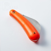 Couteau de greffage pliant professionnel Kwang Hsieh pour le jardinage, lame en acier inoxydable 440A, gravure laser, manche en plastique