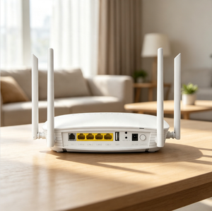Routeur Mesh ONT AX3000 XPON HGU GPON EPON en mode adaptatif 4GE VoIP Wi-Fi 6 double bande pour FTTH Fibre Optique - Product Image 1