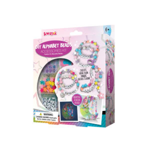 Dikmek-yıldız ayışığı alfabe boncuk DIY kiti-ay takılar ile 200 + boncuk, yıldızlı gece takı yapımı hediye çocuklar için - Product Image 2