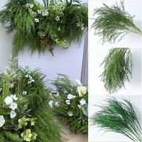 Bruidsdecoratie Bloemstukken Hoge Kwaliteit Kunstmatige Drakenstaartgras Bloemen Handgemaakt Zacht Rubber Modern Topmerk Groen