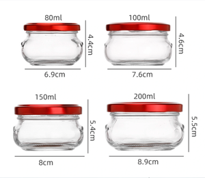 80ml 100ml 150ml 200ml 280ml 350ml 500ml 630ml diseño <span class=keywords><strong>precio</strong></span> <span class=keywords><strong>de</strong></span> fábrica tarro <span class=keywords><strong>de</strong></span> vidrio miel mantequilla <span class=keywords><strong>de</strong></span> maní botella <span class=keywords><strong>de</strong></span> vidrio al por mayor - Product Image 2