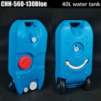 Réservoir d'eau portable à roulettes en HDPE pour camping-car, bateau et extérieur, 25L 40L, conteneur de transfert d'eau potable et usée