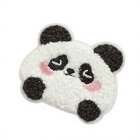 Patchs brodés en chenille à motifs animaux de dessin animé (Panda, Lapin, Ours) pour vêtements et chapeaux d'enfants, à coudre, personnalisation DIY