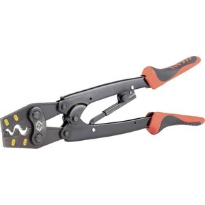Pince à sertir à cliquet C.K 6-25 mm, qualité industrielle, sertisseur de fils à entrée frontale, acier au carbone, finition oxyde noir - Product Image 1