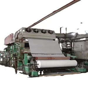 high performance tissue paper making machine, raw material wheat straw, cotton, recycled paper and wood pulp