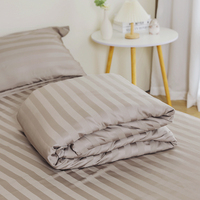 Draps de lit en bambou tissu rayé respirant ensemble de literie de luxe confortable et écologique produit personnalisé de soutien en gros
