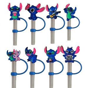 Decoración de Pajitas de Silicona con Personajes de Dibujos Animados, Diseño de Labubu <span class=keywords><strong>Stitch</strong></span>, Impresión 3D, Desechable, <span class=keywords><strong>para</strong></span> Uso en Bares - Product Image 6