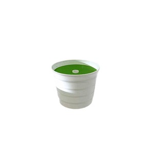 Maceta de plástico con diseño ondulado, blanca, 6 cm de altura, para plantas de jardín, para uso en interiores y exteriores. - Product Image 5