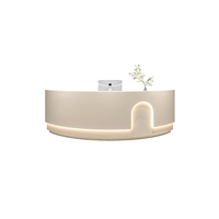 Meuble de réception en vente chaude, design moderne, bureau d'accueil, logo personnalisé, mobilier de bureau haut de gamme, tiroirs de rangement, bureau de vente pour le bureau