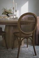 Table à manger ronde en bois massif Sageliving, mobilier moderne pour la maison, table à manger circulaire pour cuisine, restaurant, hôtel