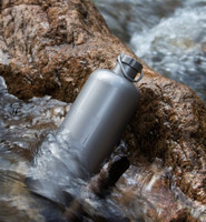 Bouteille d'eau portable écologique en titane pur monocouche pour l'extérieur, 600 ml, légère (150 g)