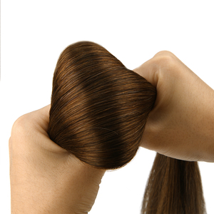 Extensiones de cabello K.SWIGS con cutícula virgen, alineadas, pre-adheridas, lisas, suaves, sin desprendimiento, sin enredos, calidad de salón, puntas nano naturales. - Product Image 3