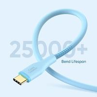 Câble USB A vers C CableCreation, charge rapide 3A, synchronisation des données, silicone liquide, anti-emmêlement, plaqué or, 2 m, pour iPhone Samsung