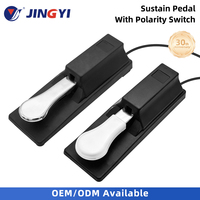 JINGYI Interrupteur à pédale électrique Pédale de maintien durable en métal et plastique pour clavier électronique