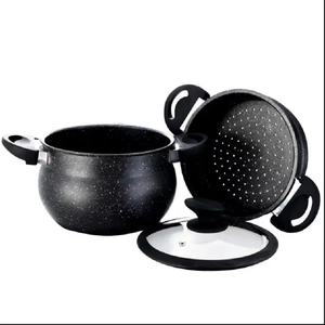 Vente en gros de couscoussier vapeur 26cm de haute qualité et sain Batterie de cuisine Casserole Nouveau design de <span class=keywords><strong>couscous</strong></span> de ventre - Product Image 2