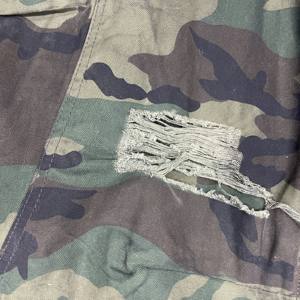 Pantalones vaqueros holgados de pierna ancha para <span class=keywords><strong>hombre</strong></span>, ajuste relajado, cintura media, lavado con arena, Camuflaje <span class=keywords><strong>roto</strong></span>, ropa de calle de Color verde militar - Product Image 6