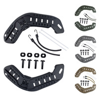 Kit de rails pour casque MICH, rails latéraux en nylon, accessoires de montage ARC, pièces de casque pour la chasse et l'entraînement en extérieur