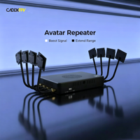Amplificateur de signal FPV HD Walksnail Avatar Repeater 5.2G/5.8G avec antenne 7dBi et entrée d'alimentation 9V-26V pour tournage de films FPV longue portée avec drones