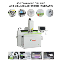 JUNDE Máquina CNC de 3 Ejes para Perforación y Fresado de Perfiles de PVC y Aluminio para Ventanas y Puertas, Fácil de Operar, 9800W