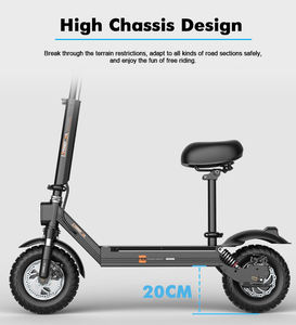Trottinette électrique avec batterie supplémentaire et siège - Product Image 3
