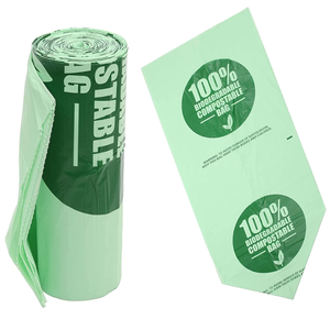 Custom plastic garbage bag bio degradable trash bin bag flat trash bags