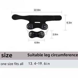 Sangle de soutien rotulienne respirante et réglable avec bouton rotatif, contrôle de la pression, coussinet en silicone absorbant les chocs - Product Image 2