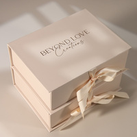 Boîte cadeau rigide en carton écologique avec logo personnalisé, emballage en carton épais, pelliculage brillant, revêtement UV, éponge biodégradable