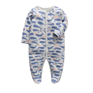 New Cute Newborn Clothes pagliaccetto Dinosaur print boy Baby Footed sleeping per 0-12 mesi <span class=keywords><strong>pigiama</strong></span> per bambini in cotone - Product Image 3