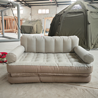 Canapé-lit gonflable de camping en gros, design moderne et portable, pour salon, logo personnalisé, OEM/ODM disponible